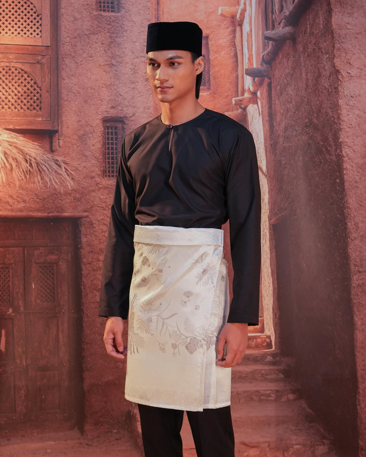 Purnama Instant Sampin Adult - Offwhite & Silver - SampinExclusiveMy