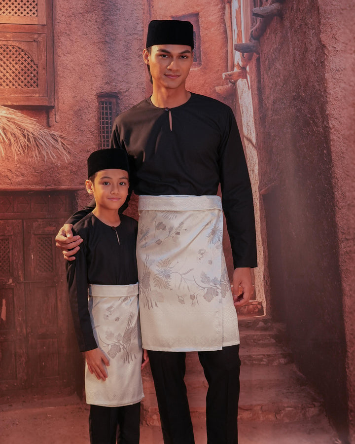 Purnama Instant Sampin - Offwhite & Silver - SampinExclusiveMy
