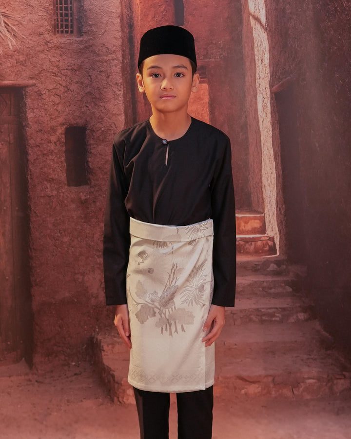 Purnama Instant Sampin Kid - Offwhite & Silver - SampinExclusiveMy