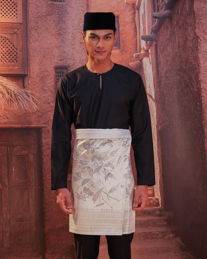Seri Kenanga Instant Sampin Adult - Offwhite & Silver - SampinExclusiveMy