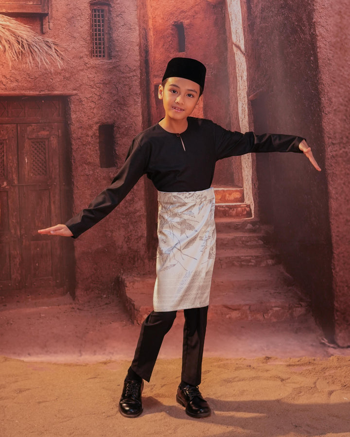 Seri Kenanga Instant Sampin Kid - Offwhite & Silver - SampinExclusiveMy