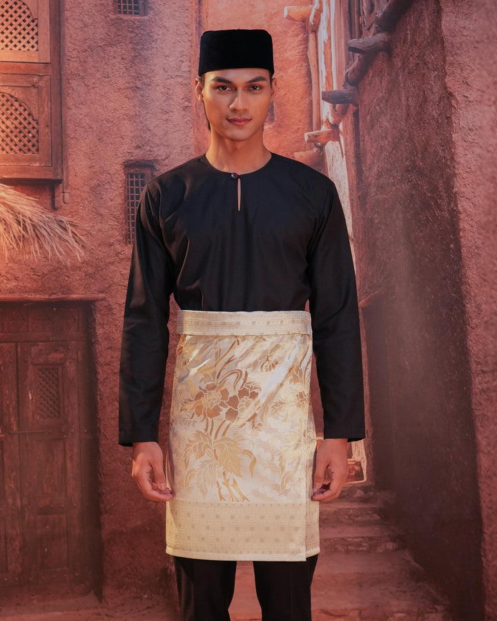 Bunga Raya Instant Sampin Adult - Offwhite & Gold - SampinExclusiveMy