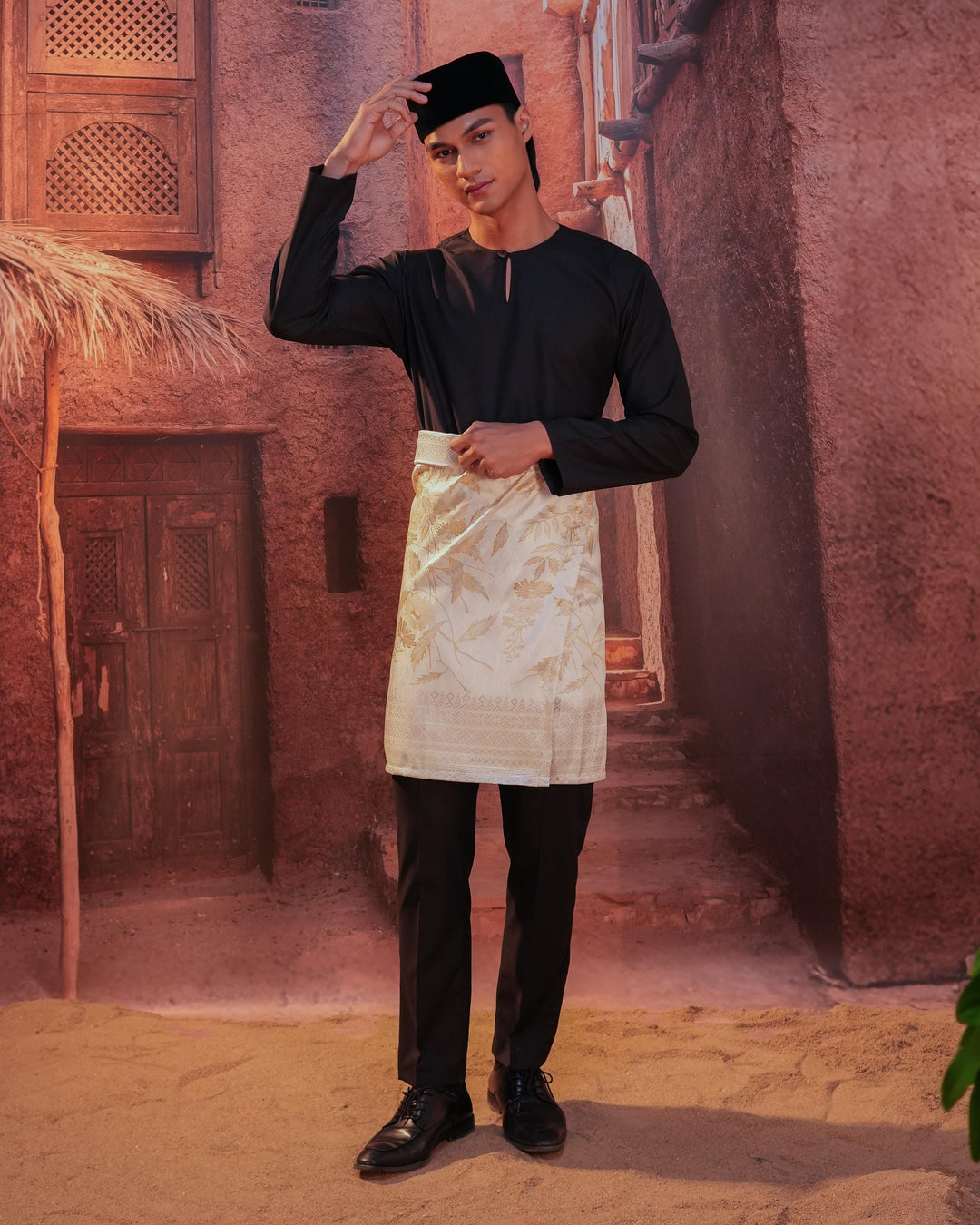 Seri Kenanga Instant Sampin Adult - Offwhite & Gold - SampinExclusiveMy