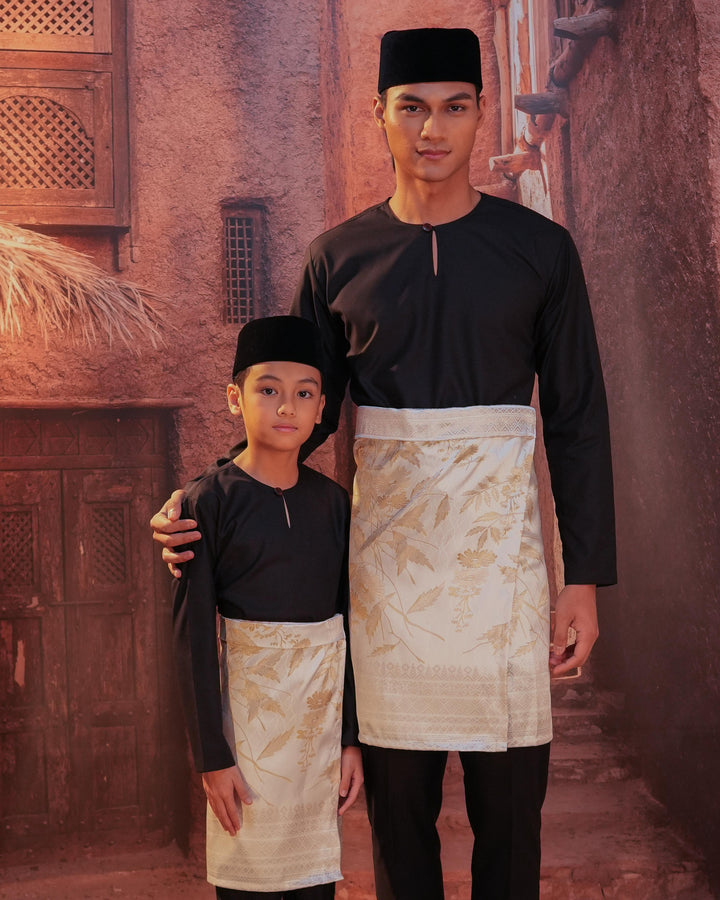 Seri Kenanga Instant Sampin - Offwhite & Gold - SampinExclusiveMy