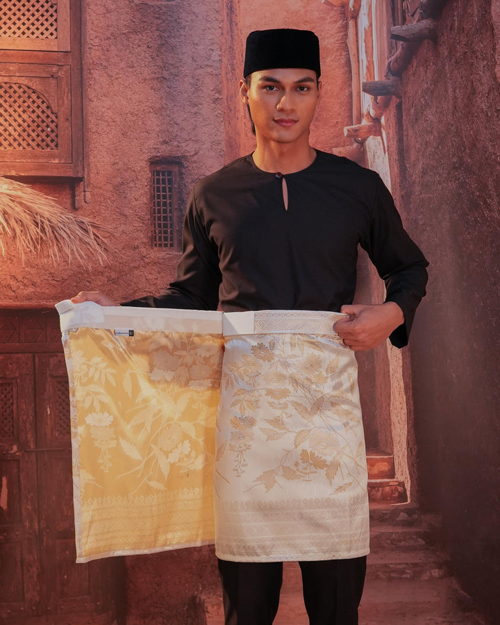 Seri Kenanga Instant Sampin Adult - Offwhite & Gold - SampinExclusiveMy