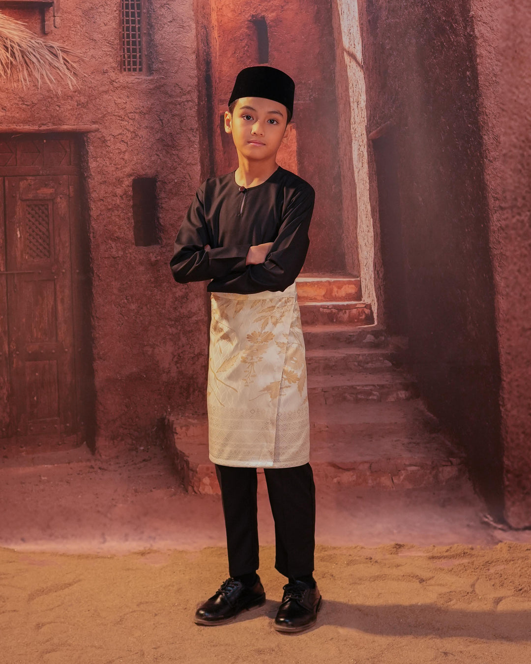 Seri Kenanga Instant Sampin Kid - Offwhite & Gold - SampinExclusiveMy