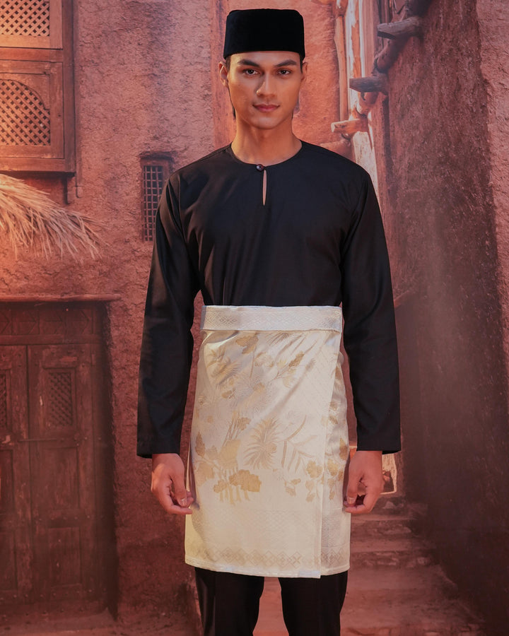 Purnama Instant Sampin Adult - Offwhite & Gold - SampinExclusiveMy