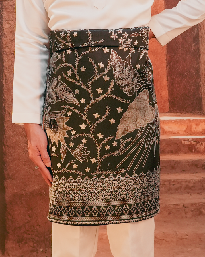 Bunga Seri Original Sampin Adult - Black & Silver