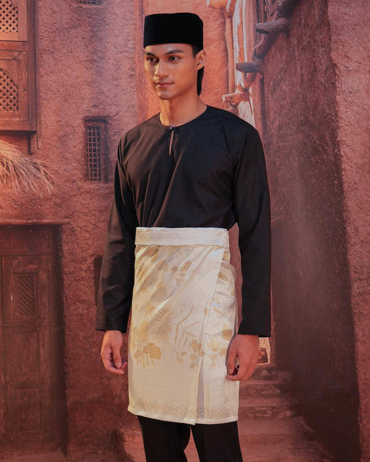 Purnama Instant Sampin Adult - Offwhite & Gold - SampinExclusiveMy