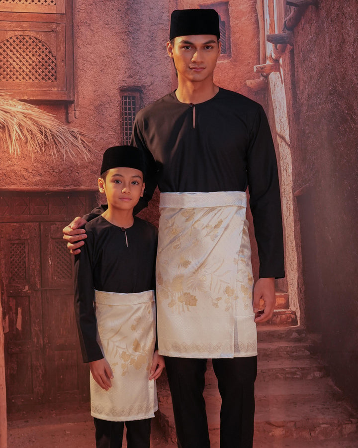 Purnama Instant Sampin Adult - Offwhite & Gold - SampinExclusiveMy