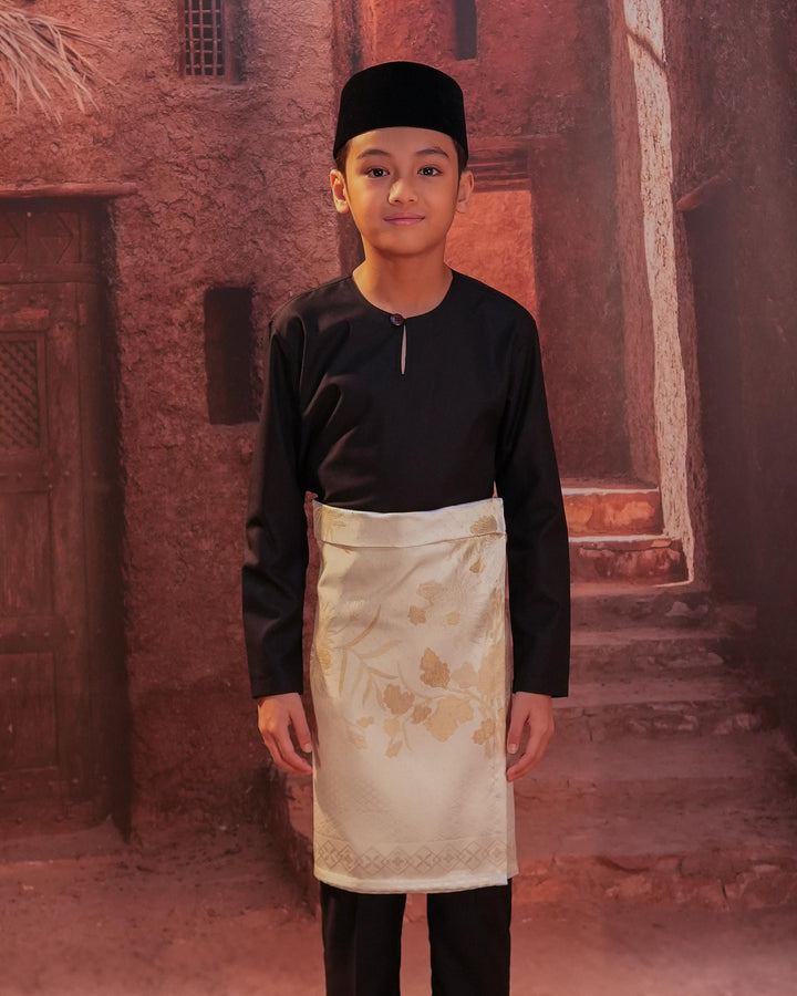 Purnama Instant Sampin Kid - Offwhite & Gold - SampinExclusiveMy