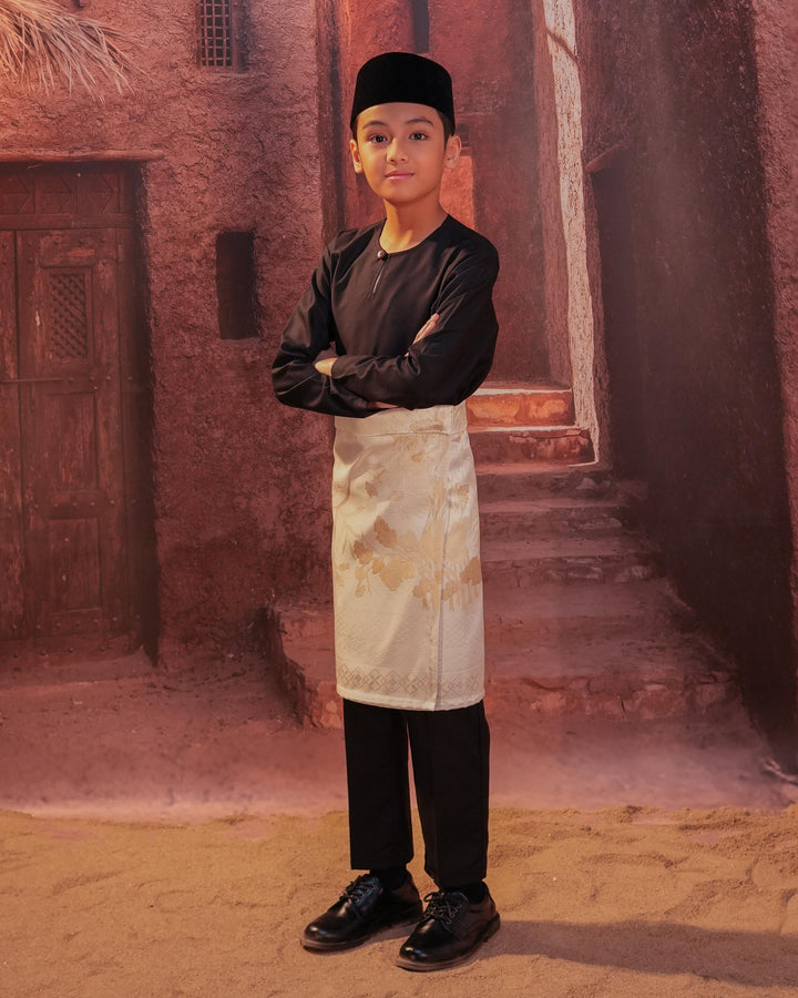 Purnama Instant Sampin Kid - Offwhite & Gold - SampinExclusiveMy