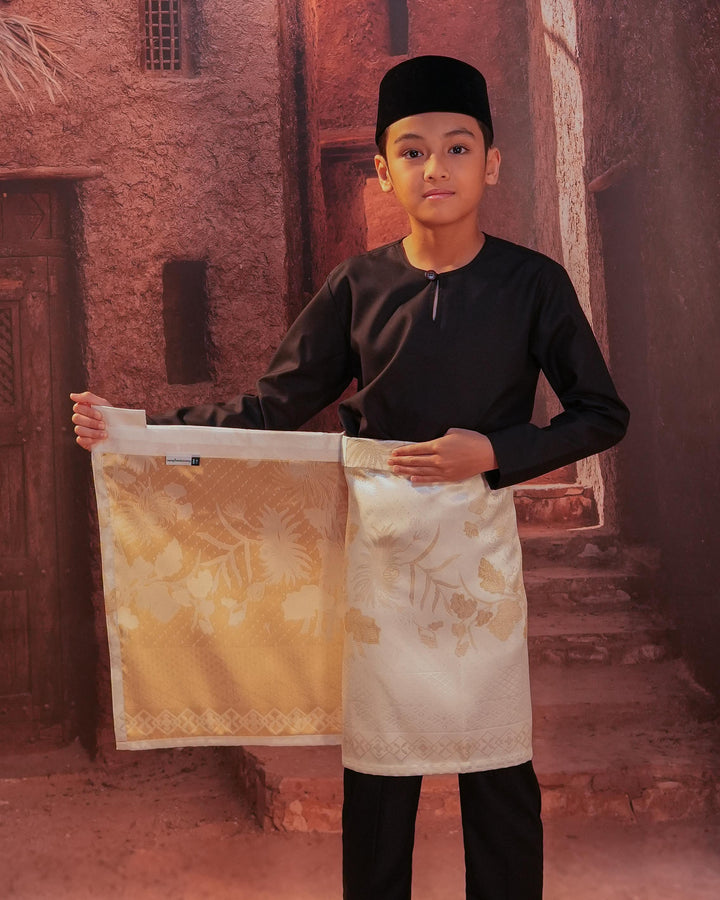 Purnama Instant Sampin Kid - Offwhite & Gold - SampinExclusiveMy