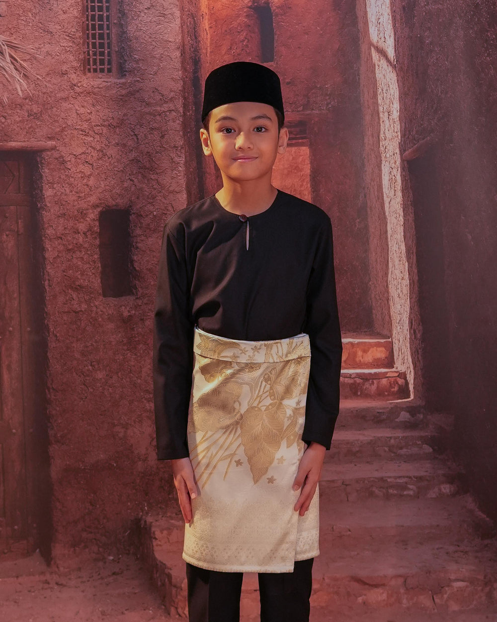 Bunga Seri Instant Sampin Kid - Offwhite & Gold - SampinExclusiveMy