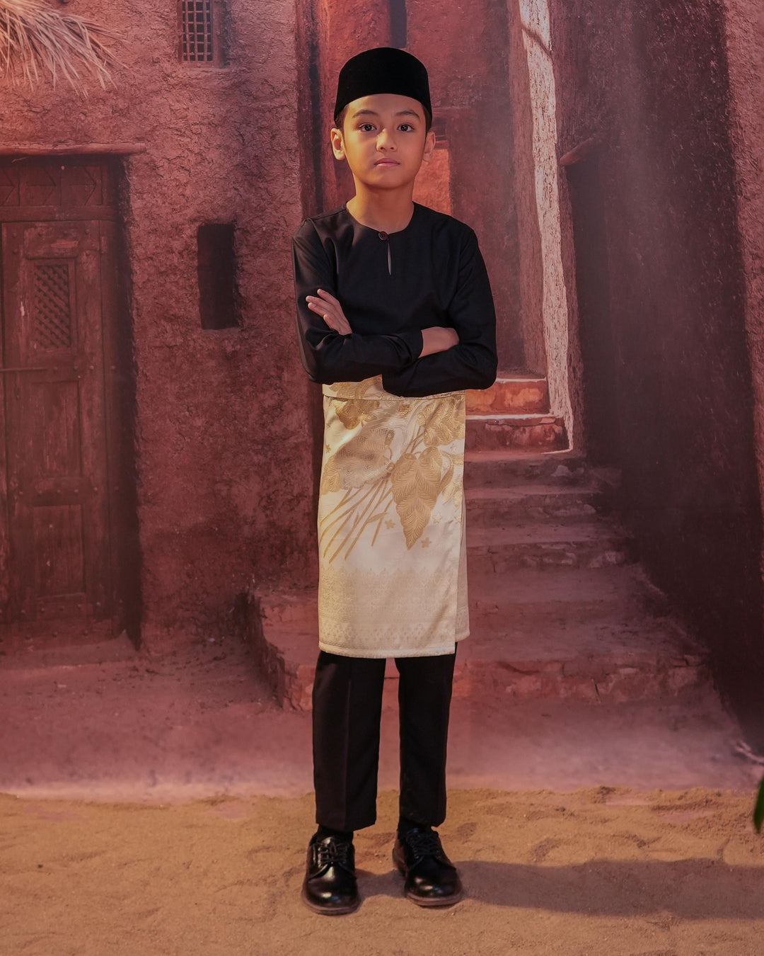 Bunga Seri Instant Sampin Kid - Offwhite & Gold - SampinExclusiveMy