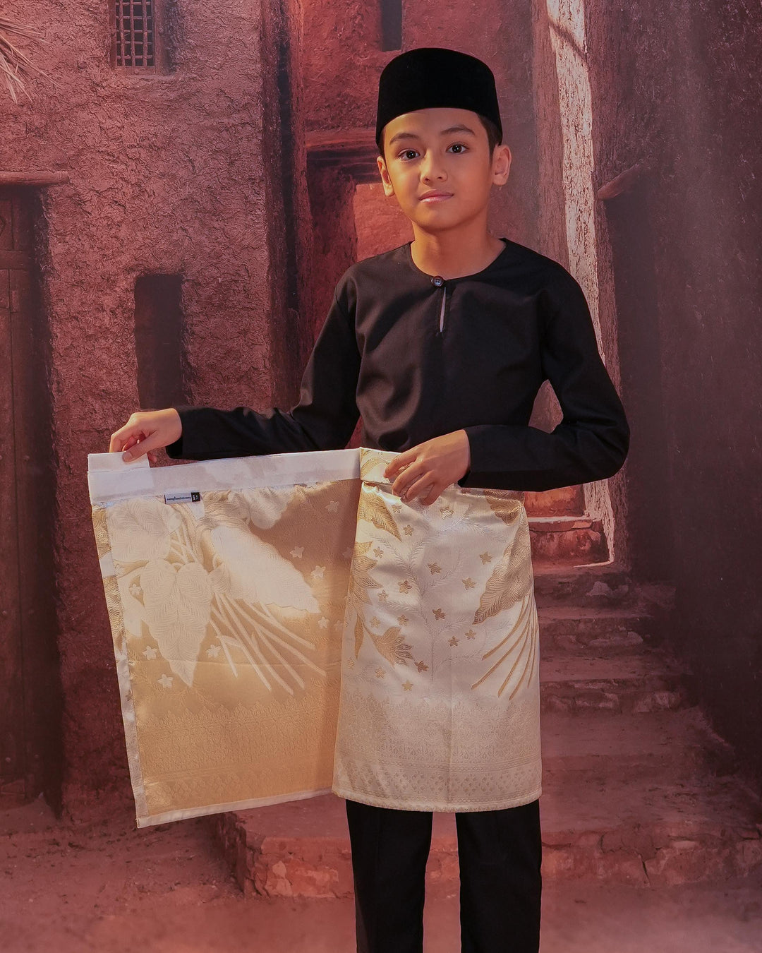 Bunga Seri Instant Sampin Kid - Offwhite & Gold - SampinExclusiveMy