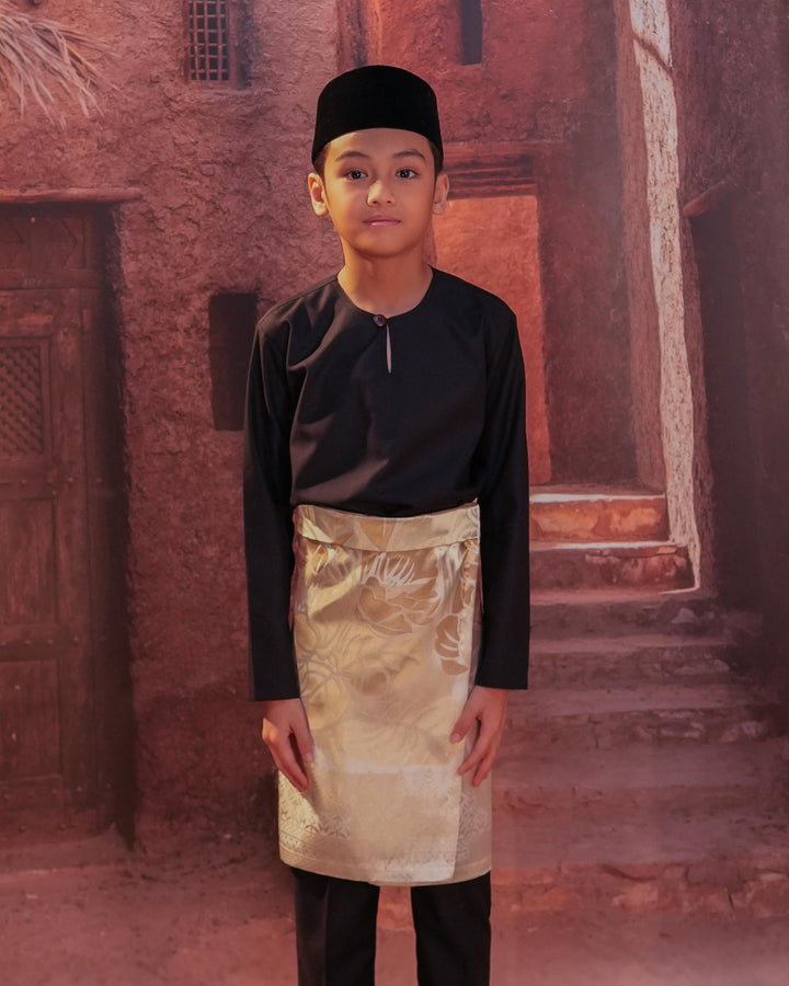 Leka Pantai Instant Sampin Kid - Offwhite & Gold - SampinExclusiveMy