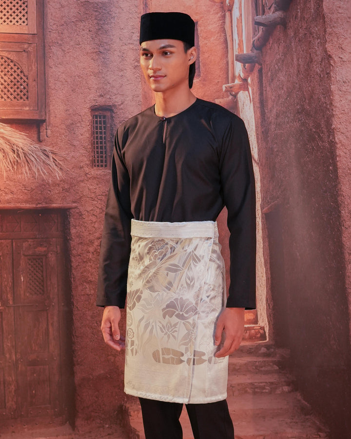 Rimba Hijau Instant Sampin Adult - Offwhite & Silver