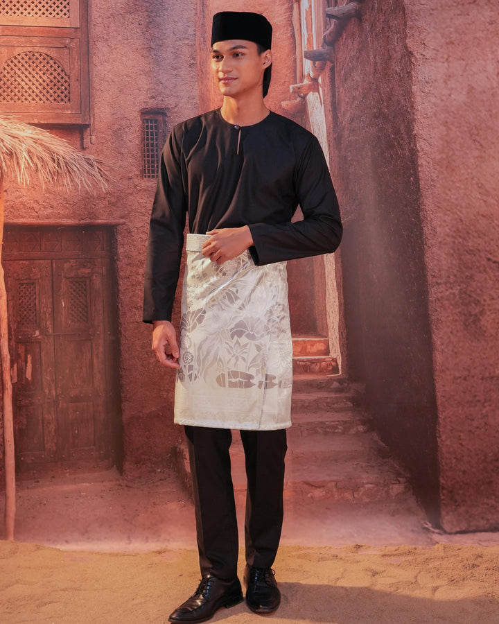 Rimba Hijau Instant Sampin Adult - Offwhite & Silver