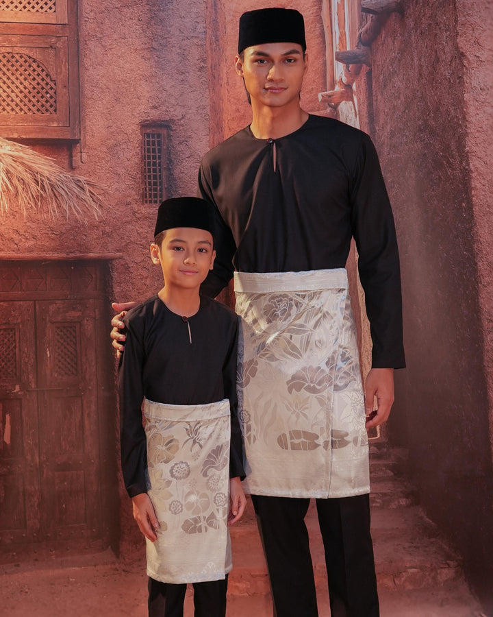 Rimba Hijau Instant Sampin Kid - Offwhite & Silver - SampinExclusiveMy