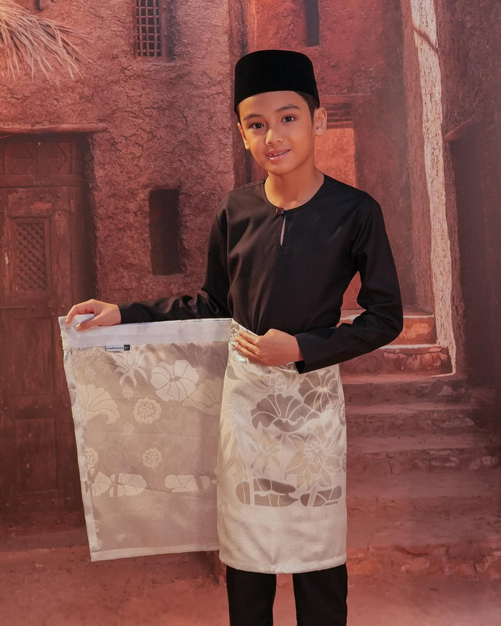 Rimba Hijau Instant Sampin Kid - Offwhite & Silver - SampinExclusiveMy