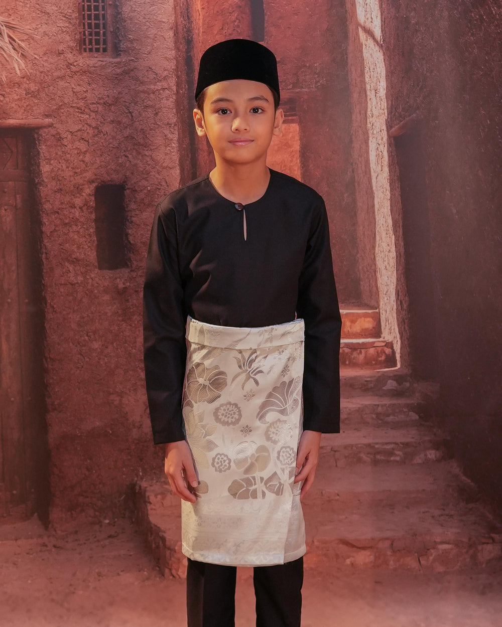Rimba Hijau Instant Sampin Kid - Offwhite & Silver - SampinExclusiveMy