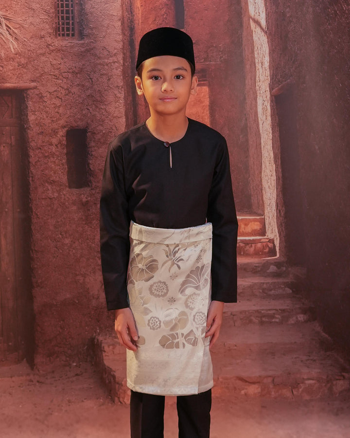 Rimba Hijau Instant Sampin Kid - Offwhite & Silver - SampinExclusiveMy