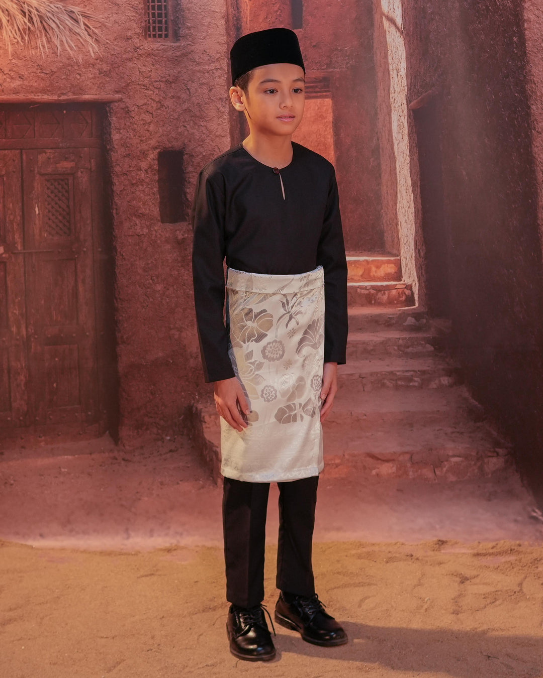 Rimba Hijau Instant Sampin Kid - Offwhite & Silver - SampinExclusiveMy