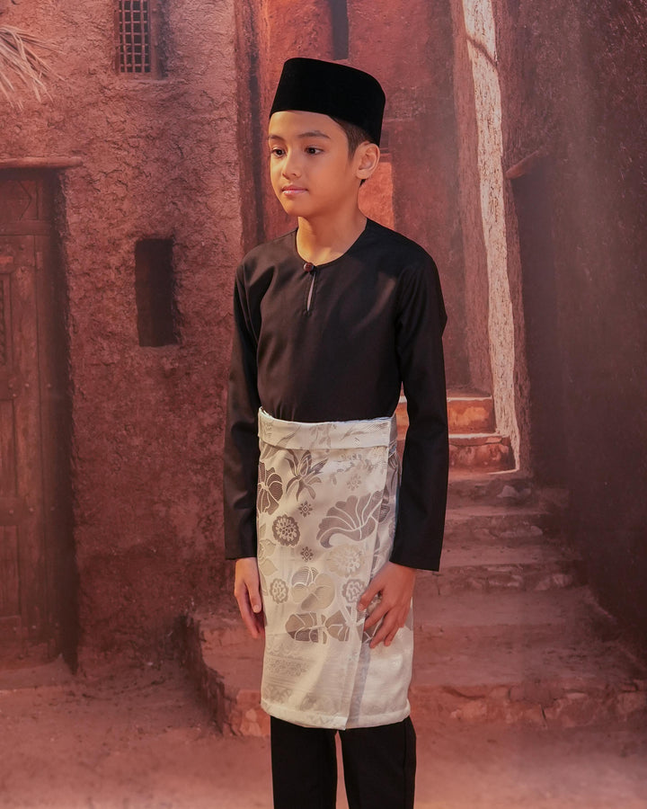 Rimba Hijau Instant Sampin Kid - Offwhite & Silver - SampinExclusiveMy