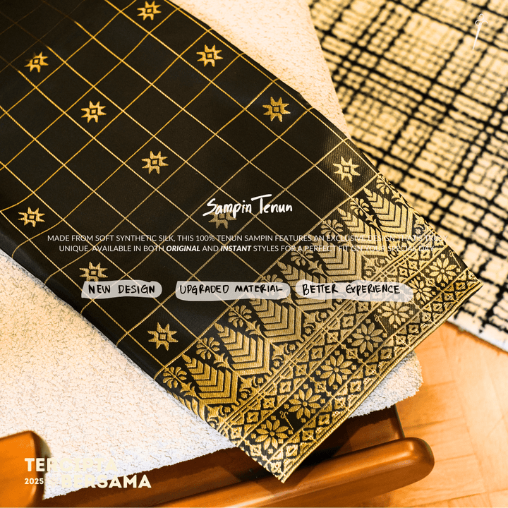 Tabur Instant Sampin Adult - Offwhite & Soft Gold - SampinExclusiveMy