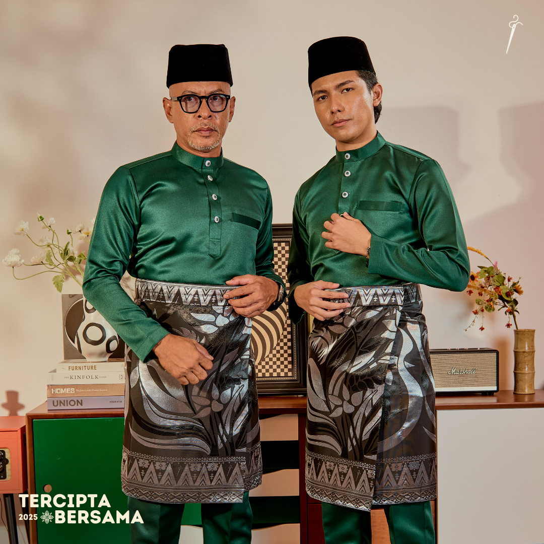 Tanjung Original Sampin Adult - Emerald Green & Gold