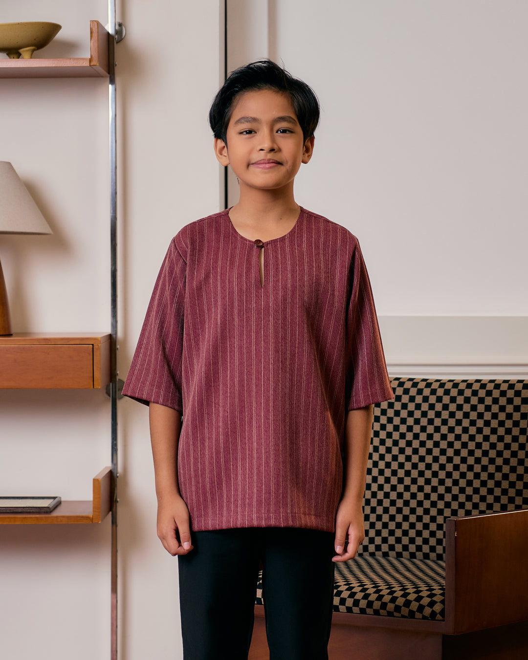 Kurta Jalin Kids - Maroon