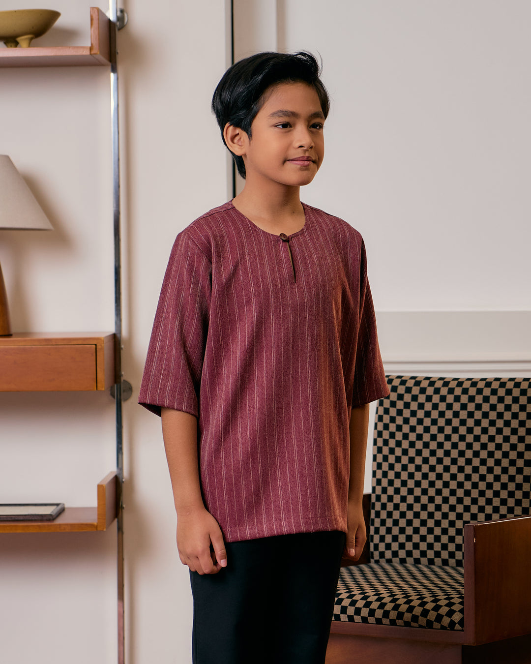 Kurta Jalin Kids - Maroon