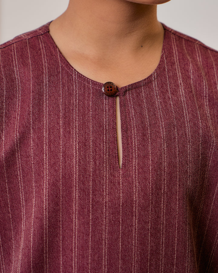 Kurta Jalin Kids - Maroon
