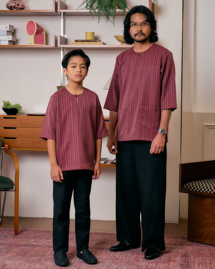 Kurta Jalin Kids - Maroon