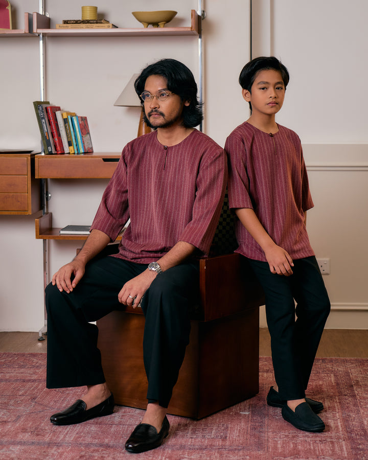 Kurta Jalin Kids - Maroon