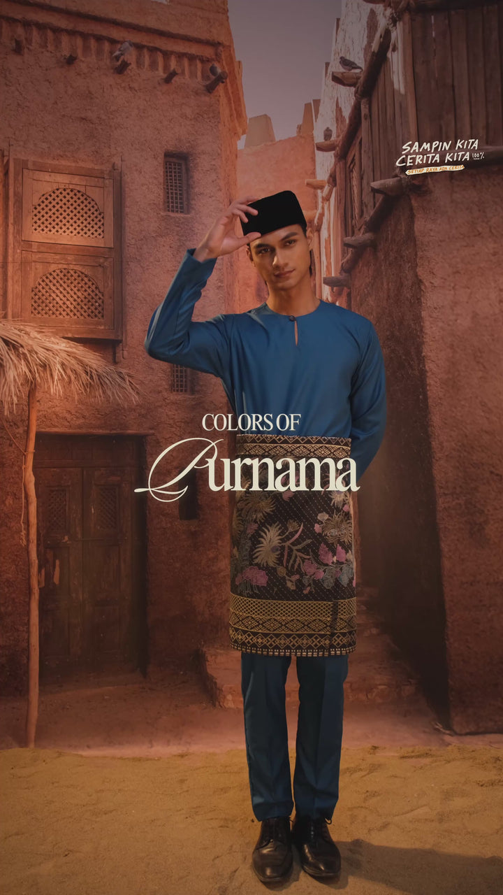 Purnama Original Sampin Adult - Black & Silver