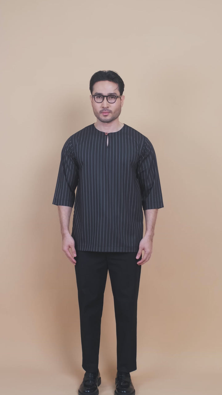 Kurta Patih Jalur - Black