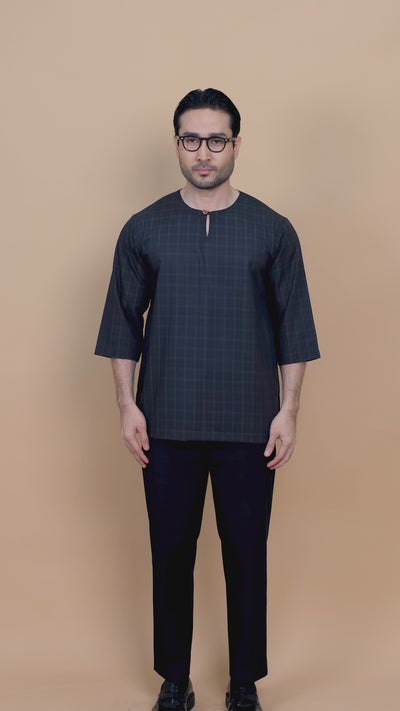 Kurta Patih Petak - Black