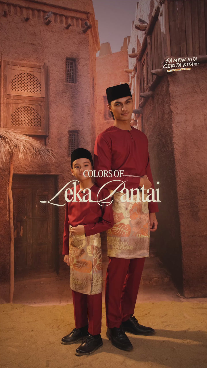 Leka Pantai Original Sampin Adult - Brown & Silver