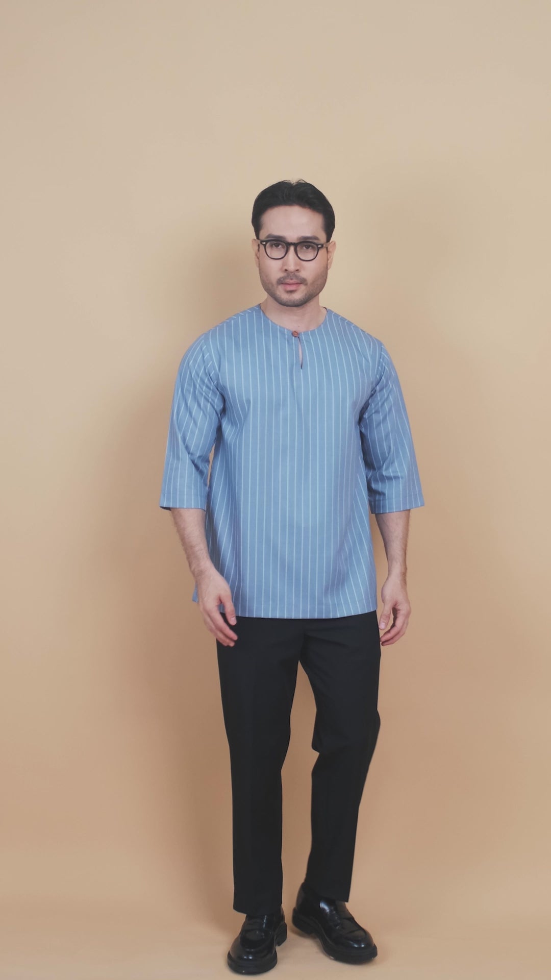 Kurta Patih Jalur - Soft Blue