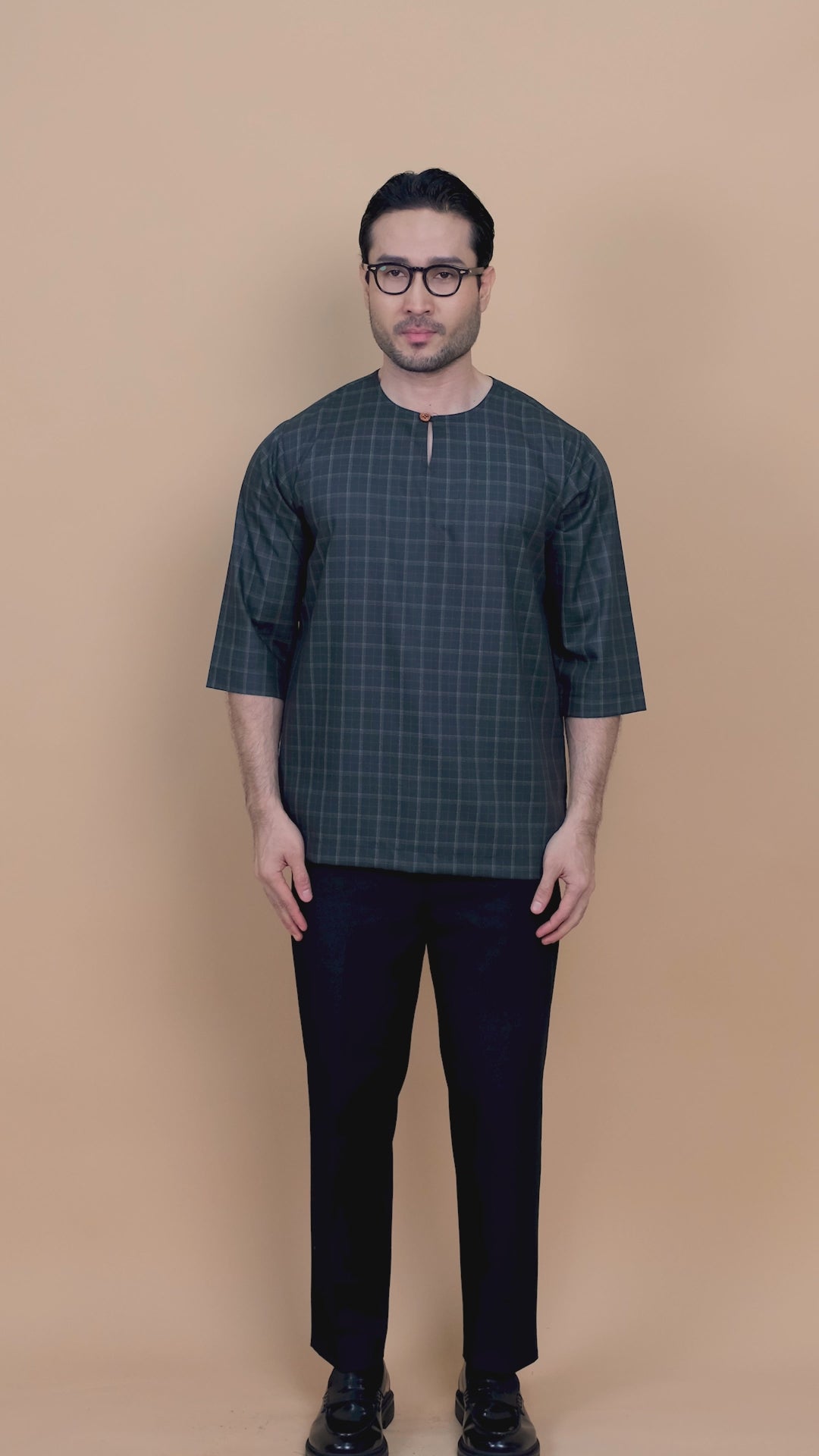 Kurta Patih Petak - Dark Green