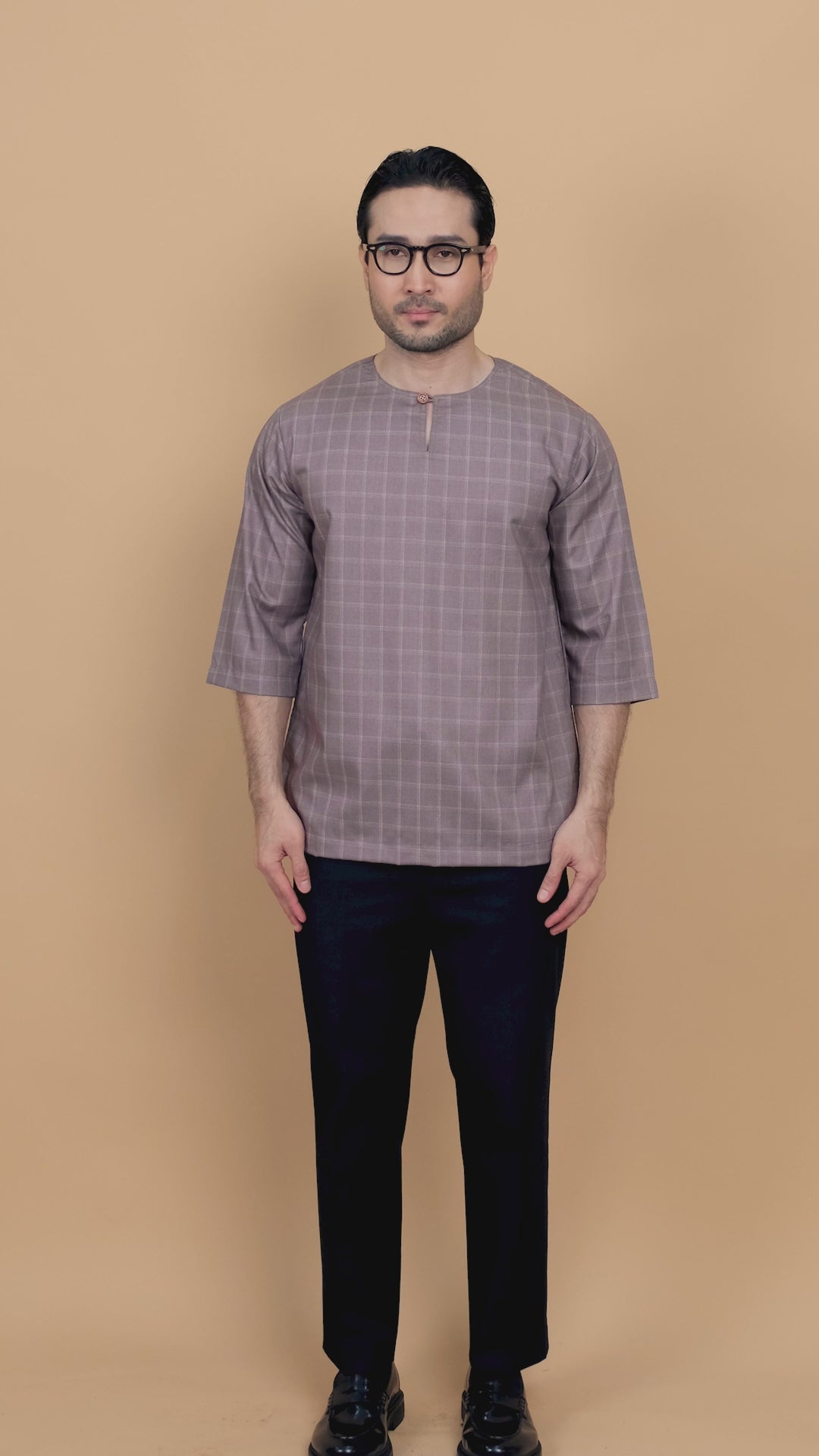 Kurta Patih Petak - Brown