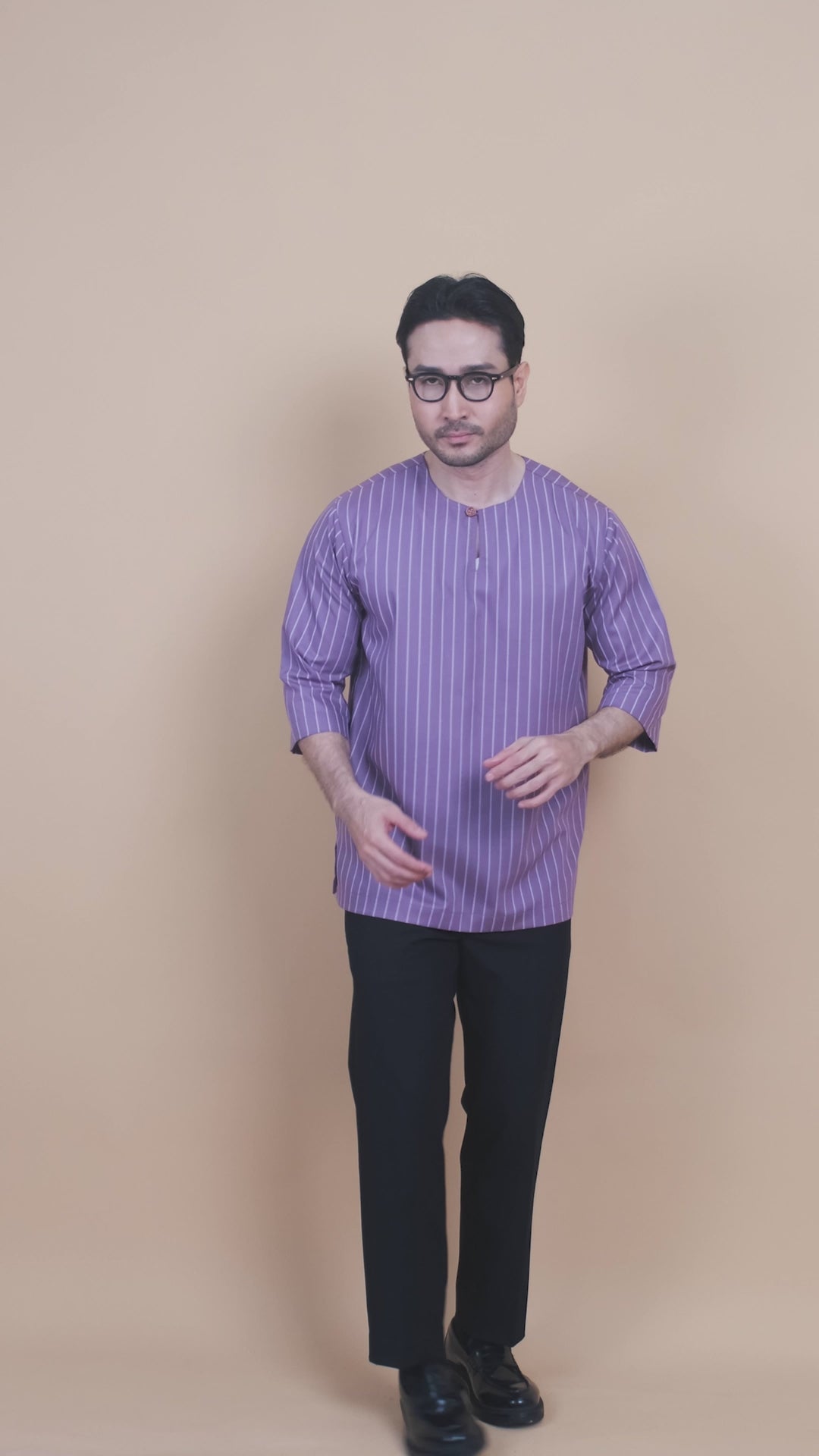 Kurta Patih Jalur - Dusty Purple