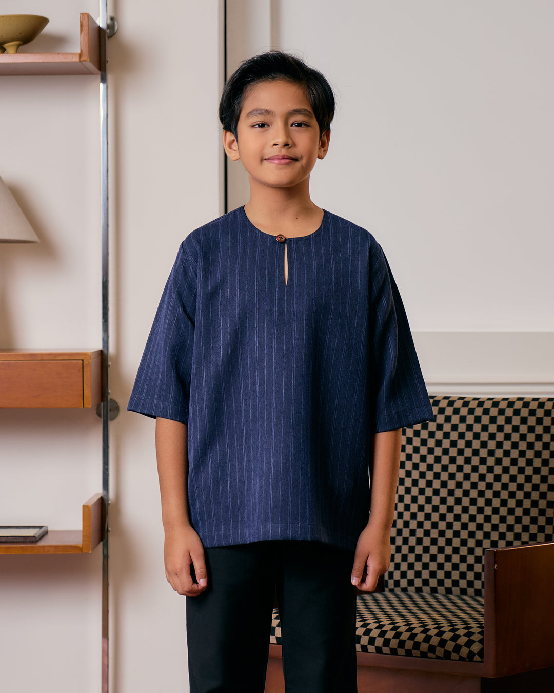 Kurta Jalin Kids - Navy Blue