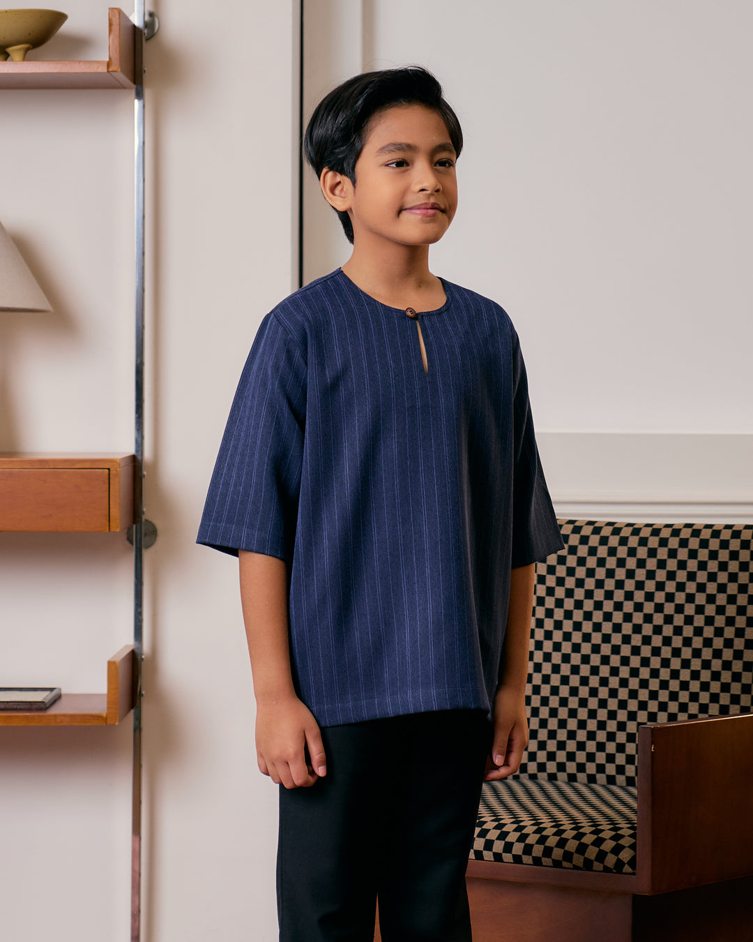 Kurta Jalin Kids - Navy Blue