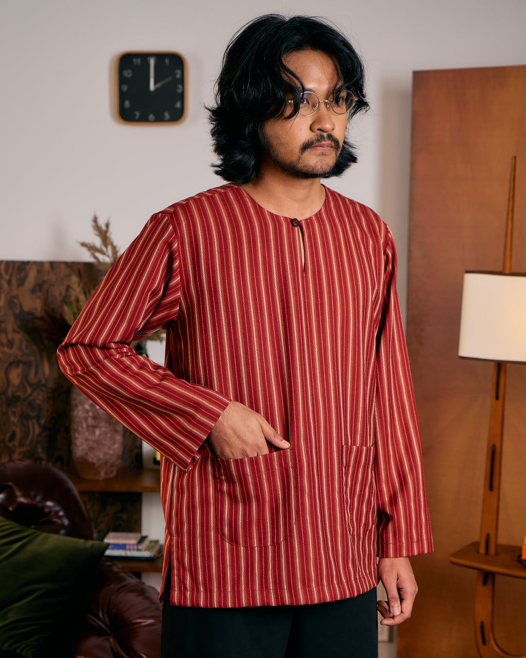 Kurta Lapis - Maroon
