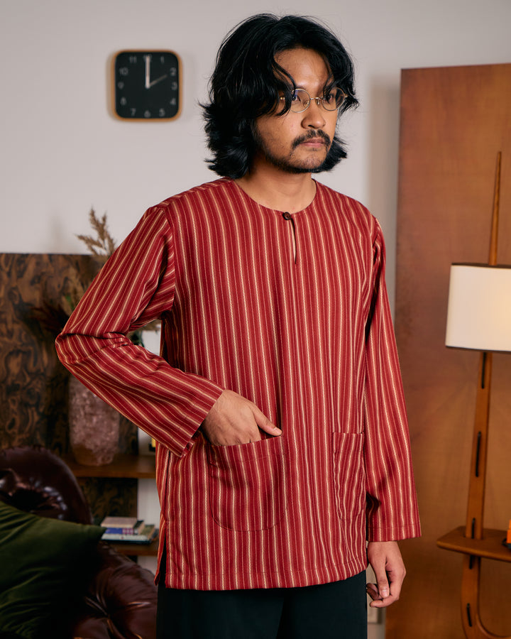 Kurta Lapis - Maroon