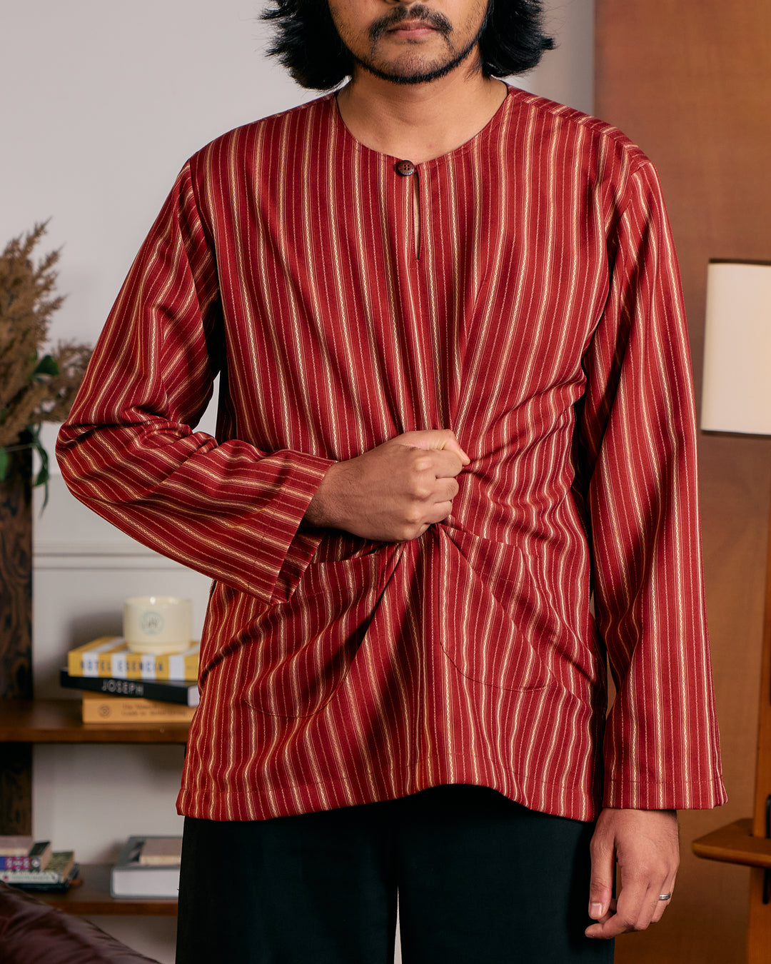 Kurta Lapis - Maroon