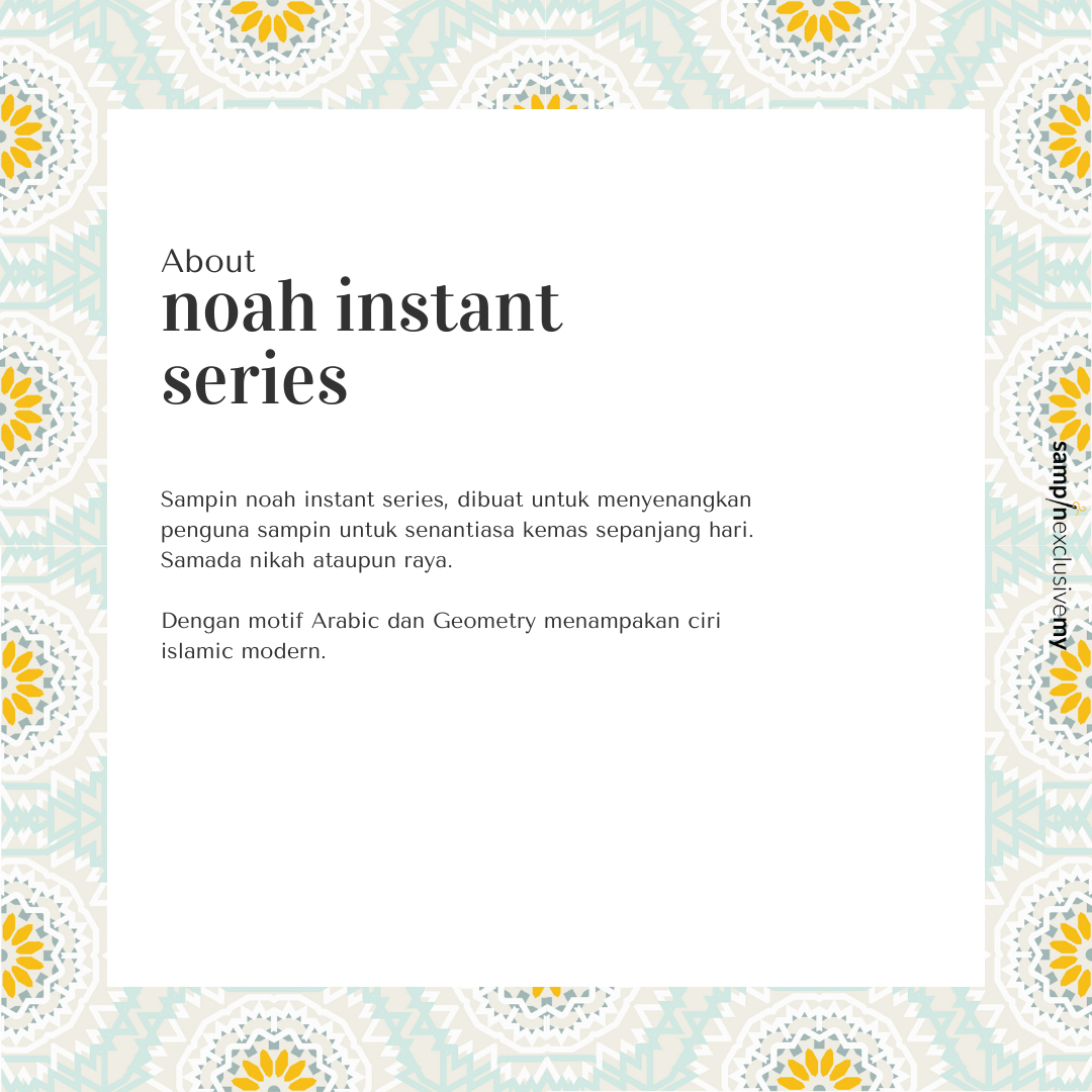 NOAH ADULTS INSTANT SERIES - CHECKED CREAM - SampinExclusiveMy